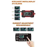 Зарядний пристрій EAFC 12V 6A для авто та мото акумуляторів, автоматичний з дисплеєм, фото 6