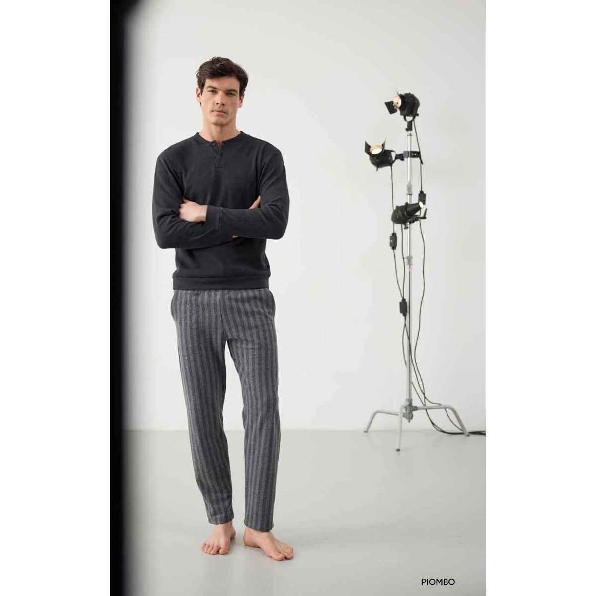 Чоловіча тепла піжама Enrico Coveri EP2213, фото 1