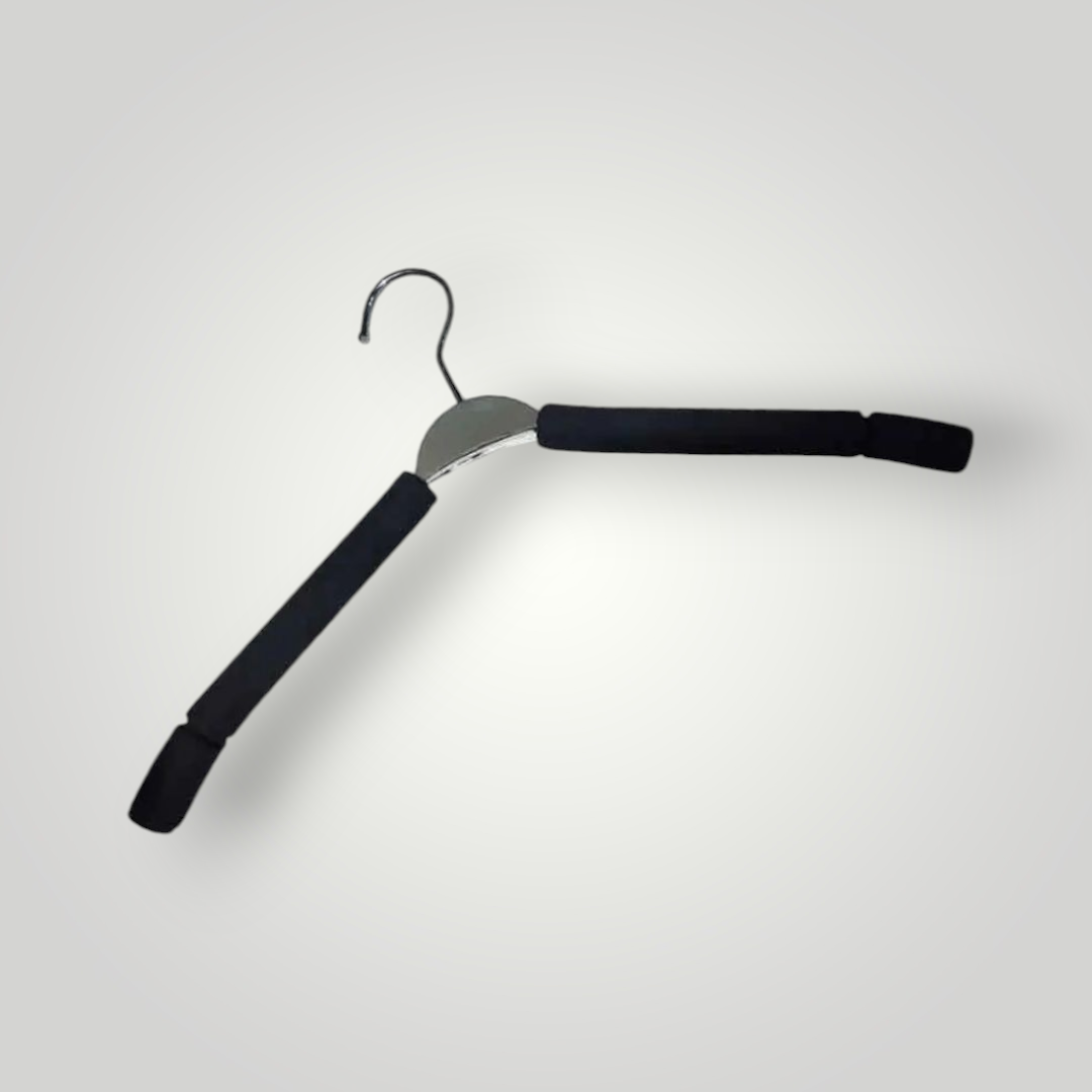 Поролонові Плічки вішалки 40 см з срібною вставкою упаковка 5 шт, фото 1