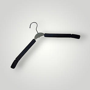 Поролонові Плічки вішалки 40 см з срібною вставкою упаковка 5 шт