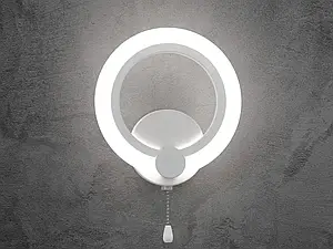 Світильник над ліжком, бра, колір білий, 12W A8022-1