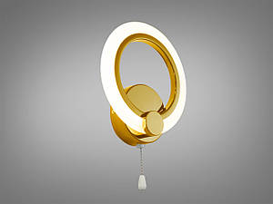 Якісне світлодіодне прикроватне бра для читання, 13 Вт, золото