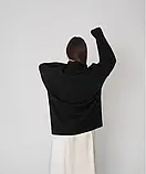 Светр жіночий оверсайз молодіжний з горлом, фото 4