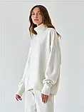 Светр жіночий оверсайз молодіжний з горлом, фото 8
