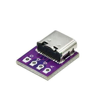 TYPE-C — плата-перехідник USB Type-C (гніздо) на штифтовий роз’єм 2.54 мм