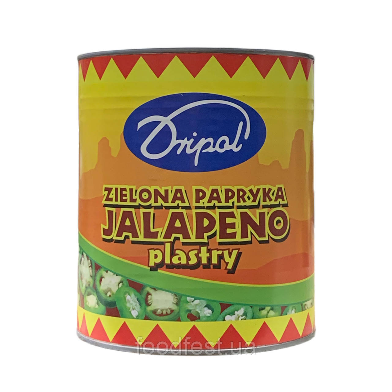 Перец Халапеньйо Dripol ж/б, 3кг/1,56кг, фото 1