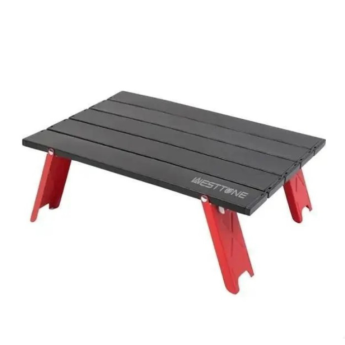 Складаний кемпінговий стіл WestTune TravelPro, алюмінієвий розкладний портативний стіл, компактний 42×29×13 см