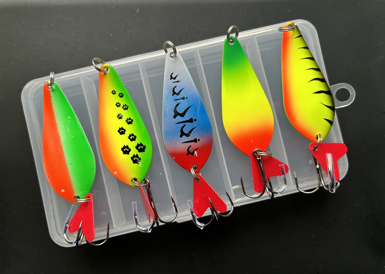 Набір Блешня Колебалка Muweida Atom 18g ( Набір 5 шт +коробка ), фото 1