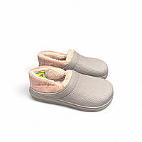 Теплі калоші сабо з піни ЕВА Gipanis Тауп