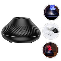 Ароматерапевтичний дифузор-зволожувач повітря 180 мл з ефектом живого вогню, LED-підсвічуванням, USB-підключенням, фото 5