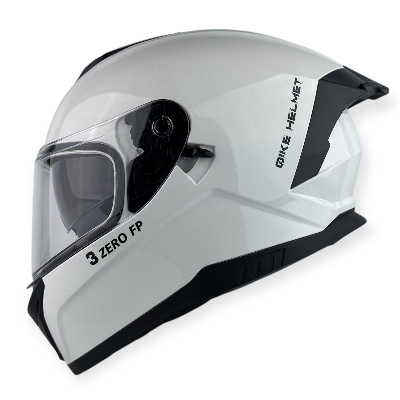 Мотошолом інтеграл MX-03P білий окуляри під bluetooth