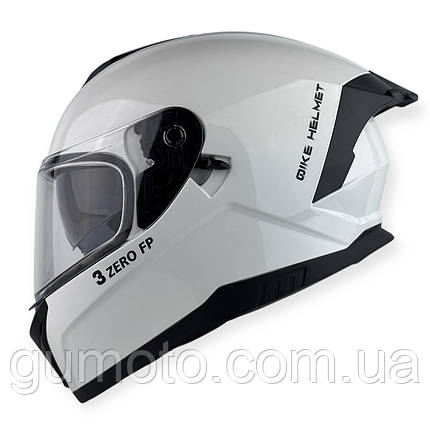 Мотошолом інтеграл MX-03P білий окуляри під bluetooth, фото 1