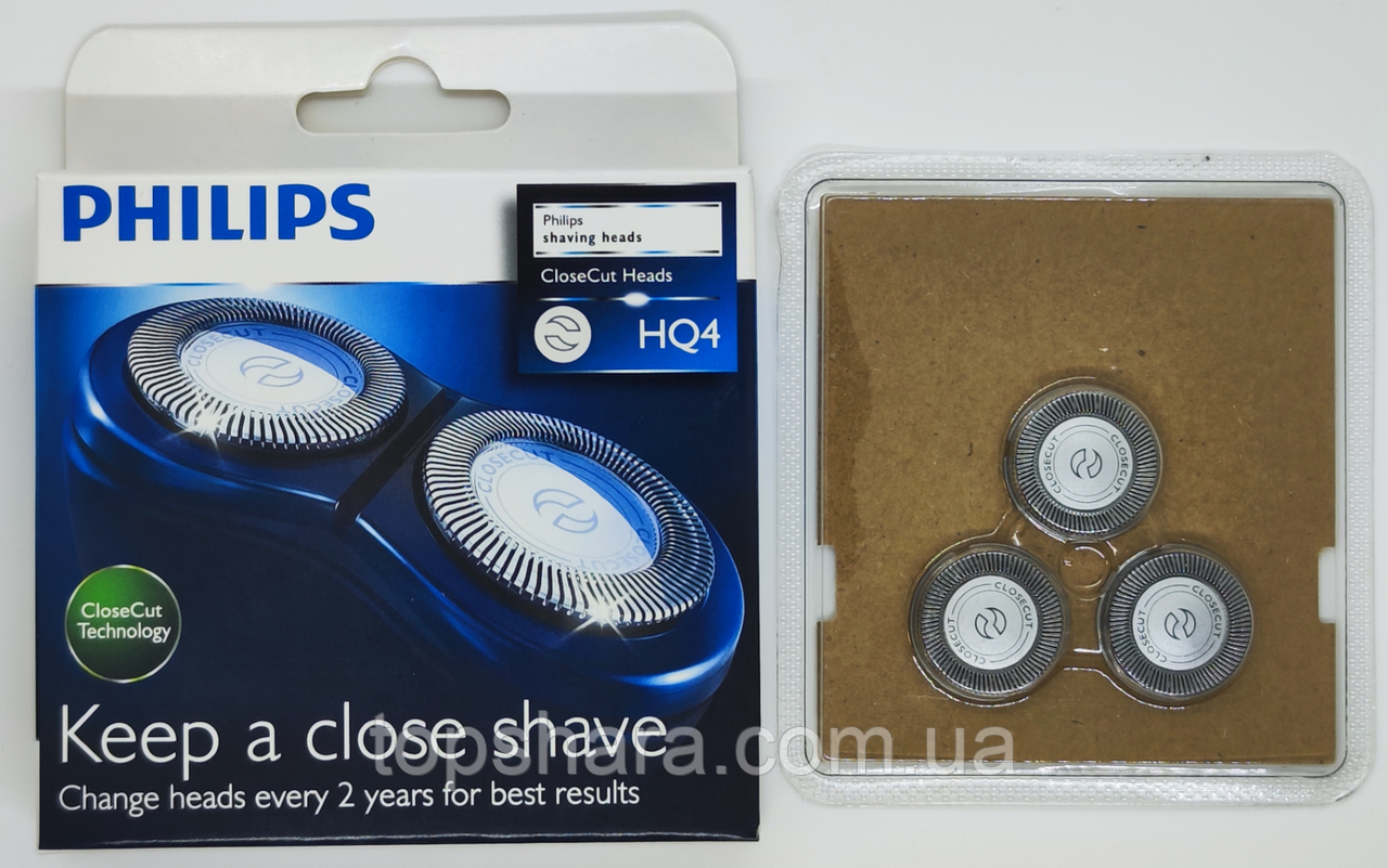 Бритвені головки Philips HQ4 (3 сітки + 3 ножі) для електробритви HQ6927, HQ6906, HQ6946, HQ6976, HQ6996, фото 1