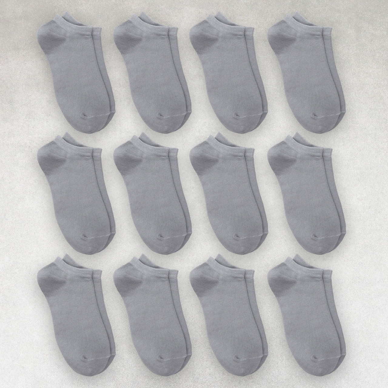 Шкарпетки чоловічі 12 пар короткі «Light Grey» зі зручною резинкою преміум сегмент розмір 39-42, фото 1