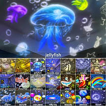 Дитячий LED нічник з Bluetooth та пультом керування, музичний світлодіодний нічник для дітей, USB/акумулятор, кнопки на корпусі, фото 5