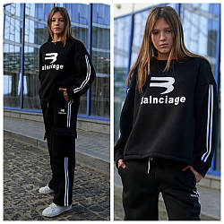 Стильний теплий спортивний костюм оверсайз для дівчат,💖 турецька тринитка (рости 146–170 см)