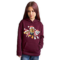 Худі на флісі «Щенячий патруль у новорічних шапках»