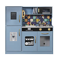 Дитяча кухня дерев'яна ігрові AVKO Авіла Blue + аксесуари