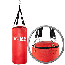 Боксерський мішок Kumm TitanFlex PVC 70×28 см, 16 кг, червоний, Україна