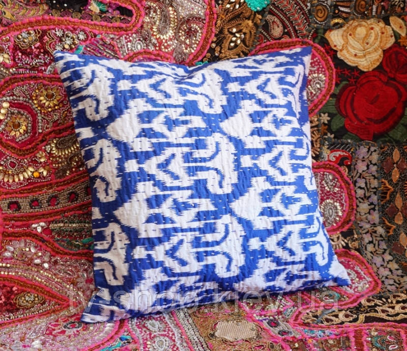 Індійська наволочка Темно-синя, фото 1