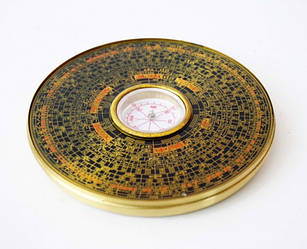 Компас фен шуй у металевій коробці малий