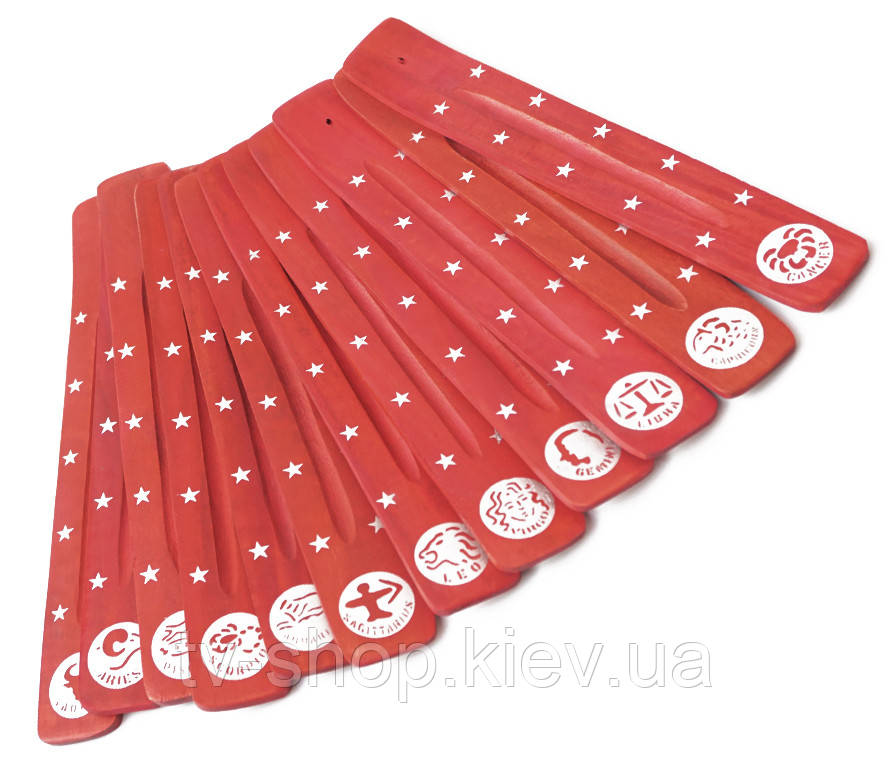 Набір підставок Зодіак 12 штук Червоний, фото 1
