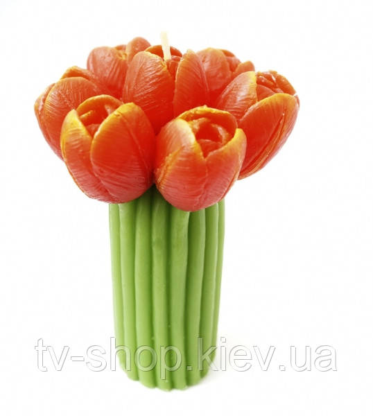Свічка Букет Тюльпани червоні, фото 1