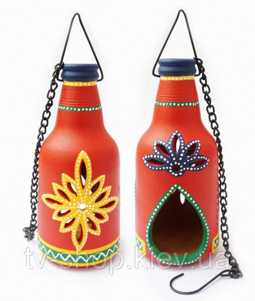 Світильник під свічку підвісний теракотовий червоний KB-6C, фото 1