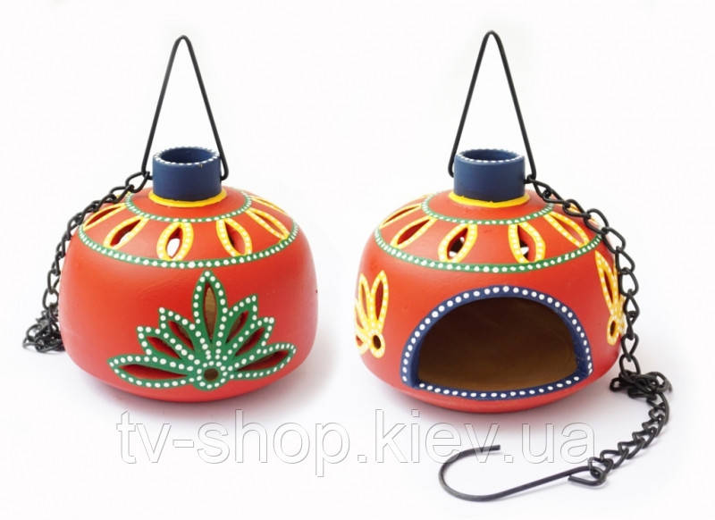 Світильник під свічку підвісний теракотовий червоний KB-9C, фото 1