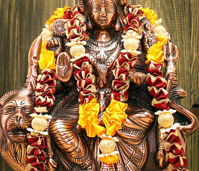 Гірлянда для статуеток богів 7 кульок Жовтогаряча