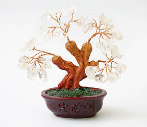 Дерево Счастини з камінням Гірський кришталь