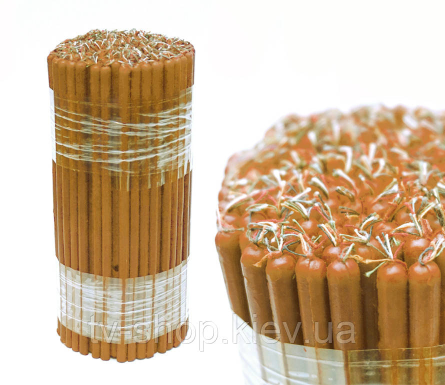 Свічки магічні пучок 1 кг. Жовтогарячі, фото 1