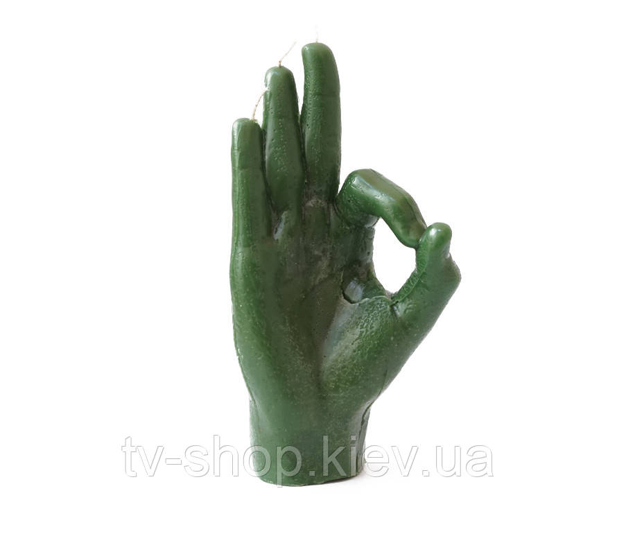 Свічка ОК зелена, фото 1