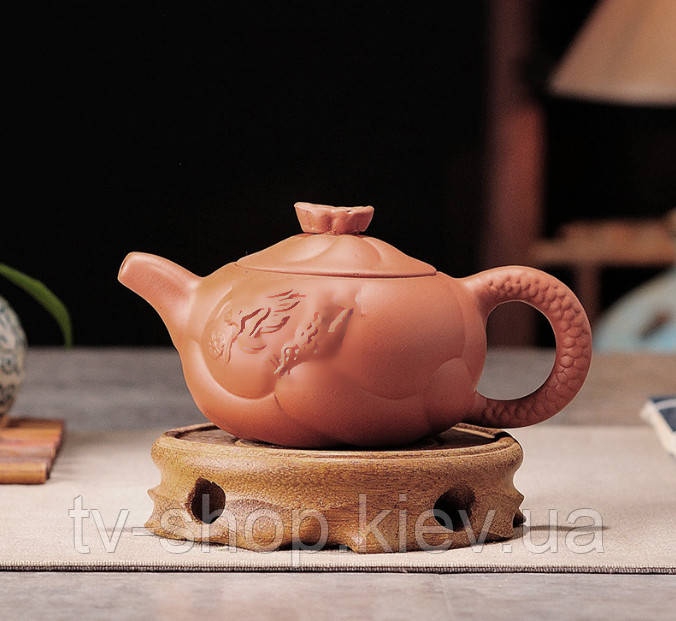 Чайник "Маленький дракон Юаньбао" Червоний 130 мл., фото 1