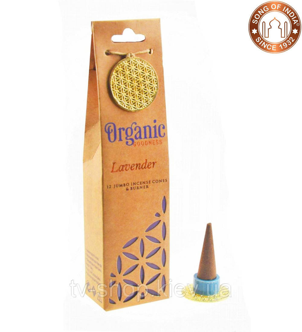 Лаванда Organic Goodness Ароматичні конуси, фото 1