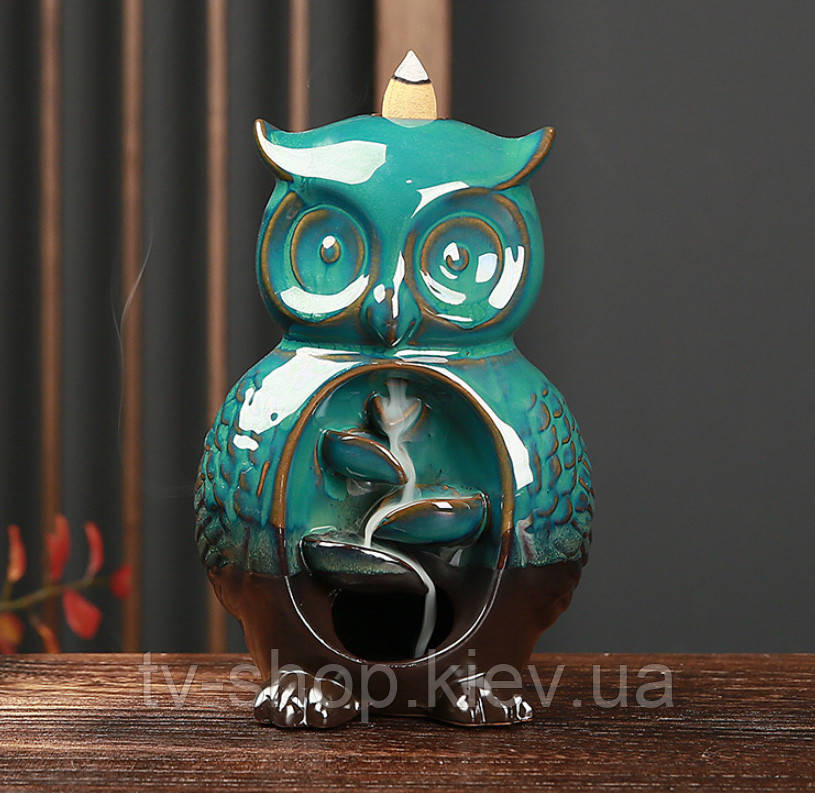 Підставка Рідкий дим Сова зелена, фото 1