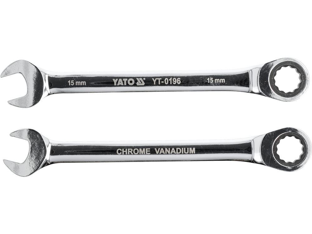 Ключ комбінований з тріскачкою на 15 мм YATO YT-0196, фото 1