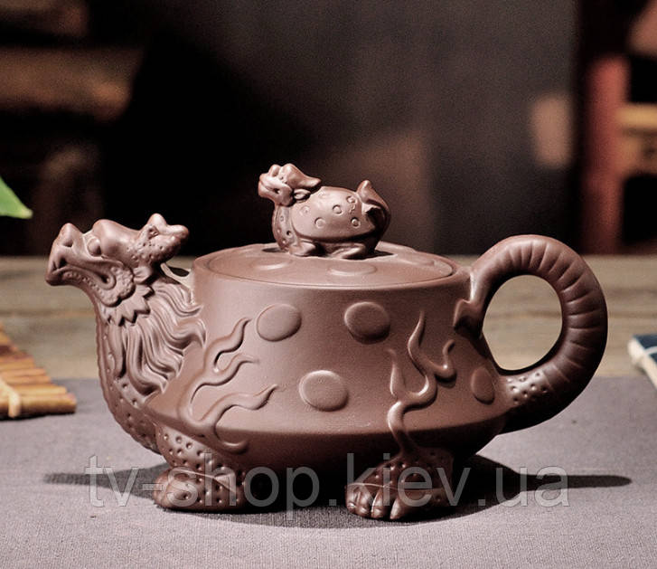 Чайник "Драконтя черепаха" Коричневий 450 мл., фото 1