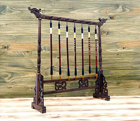 Підставка під пензлі середнє рожеве дерево