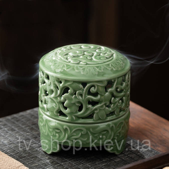 Курильниця В'юночок із селадонової кераміки, фото 1