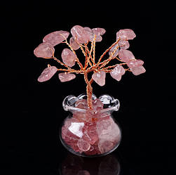 Дерево щастя в баночці Червоний Турмалін