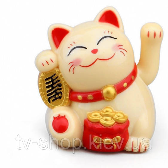 Манеки Неко на сонячній батареї Жовтий, фото 1