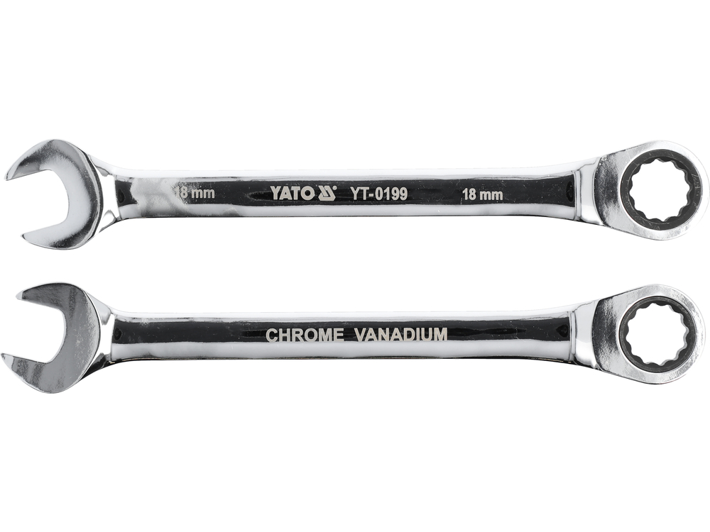 Ключ комбінований з тріскачкою на 18 мм YATO YT-0199, фото 1