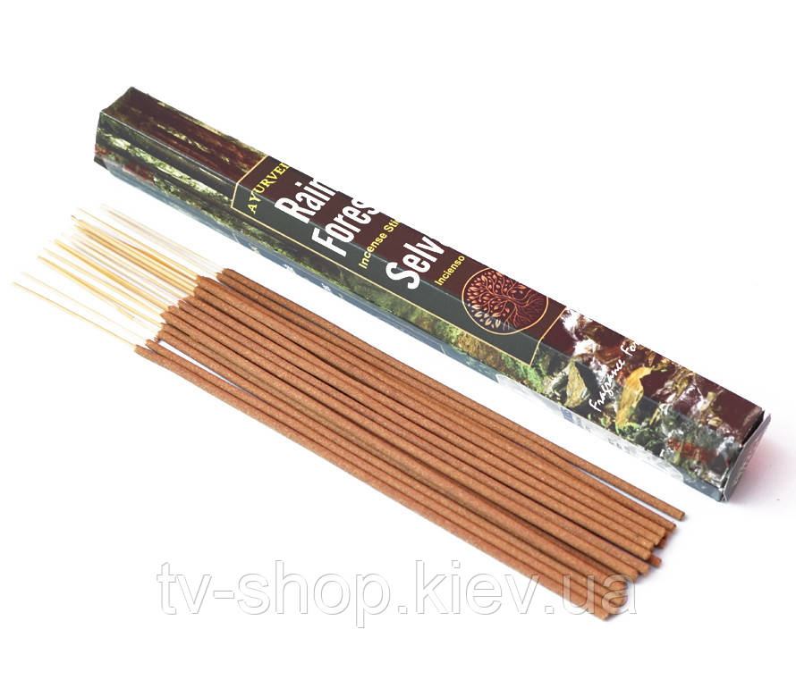 Ароматичні палички Дощовий ліс Ayurvedic Rain forest, фото 1