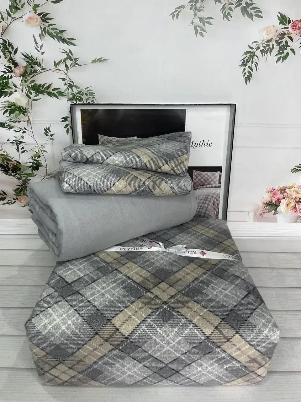 Постільна білизна Belizza Home фланелеве байкове євро розмір Criptic, фото 1