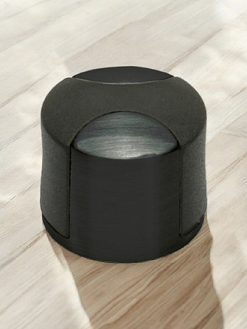 Дверний стопор підлоговий System DS1005 Чорний Матовий, фото 1