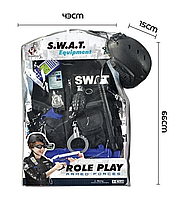 Набір Спецагента для Дітей з Каскою, та Бронежилетом, Костюм Спецназ для Хлопчика, Ігровий Набір Поліції