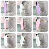 Дитячий стіл хмаринка з нішею 54х68х50, столик трюмо з відкидним верхом, рожевий, фото 10