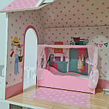 Дерев'яний ляльковий будиночок для Барбі AVKO Вілла Севілья + меблі, фото 5