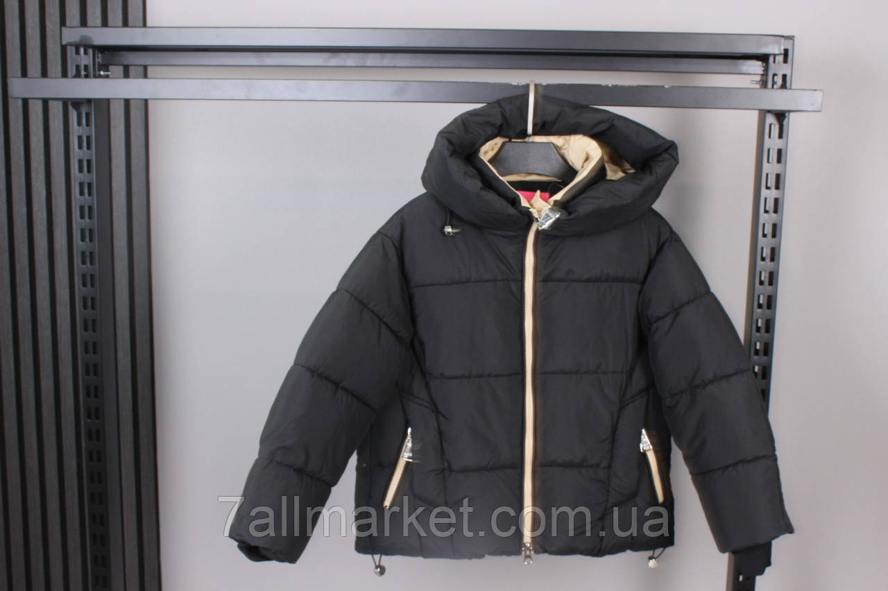 Куртка дитяча зимова з капюшоном на дівчинку 116-140 см "AMD" недорого від прямого постачальника